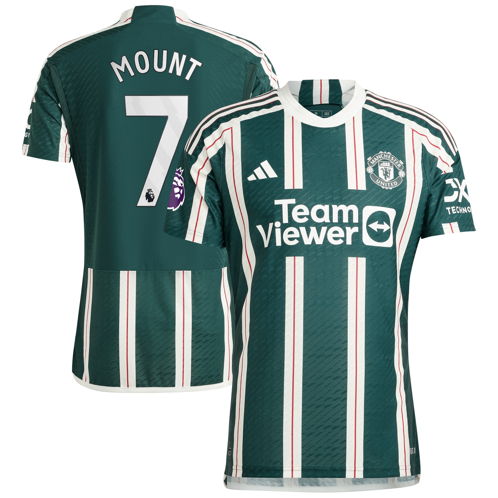 [SJH] Mason Mount Manchester United 2023/24 Away Authentic Player Jersey - Green
