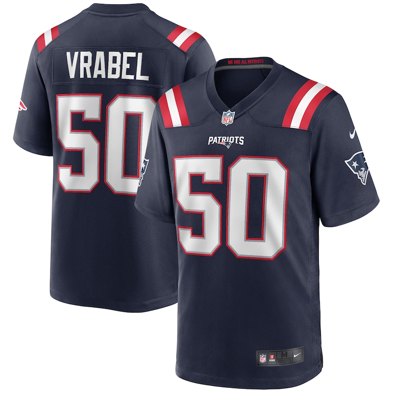 None Mike Vrabel Pro Bowl NE Patriots Top-Grade Jersey Game Day Wear