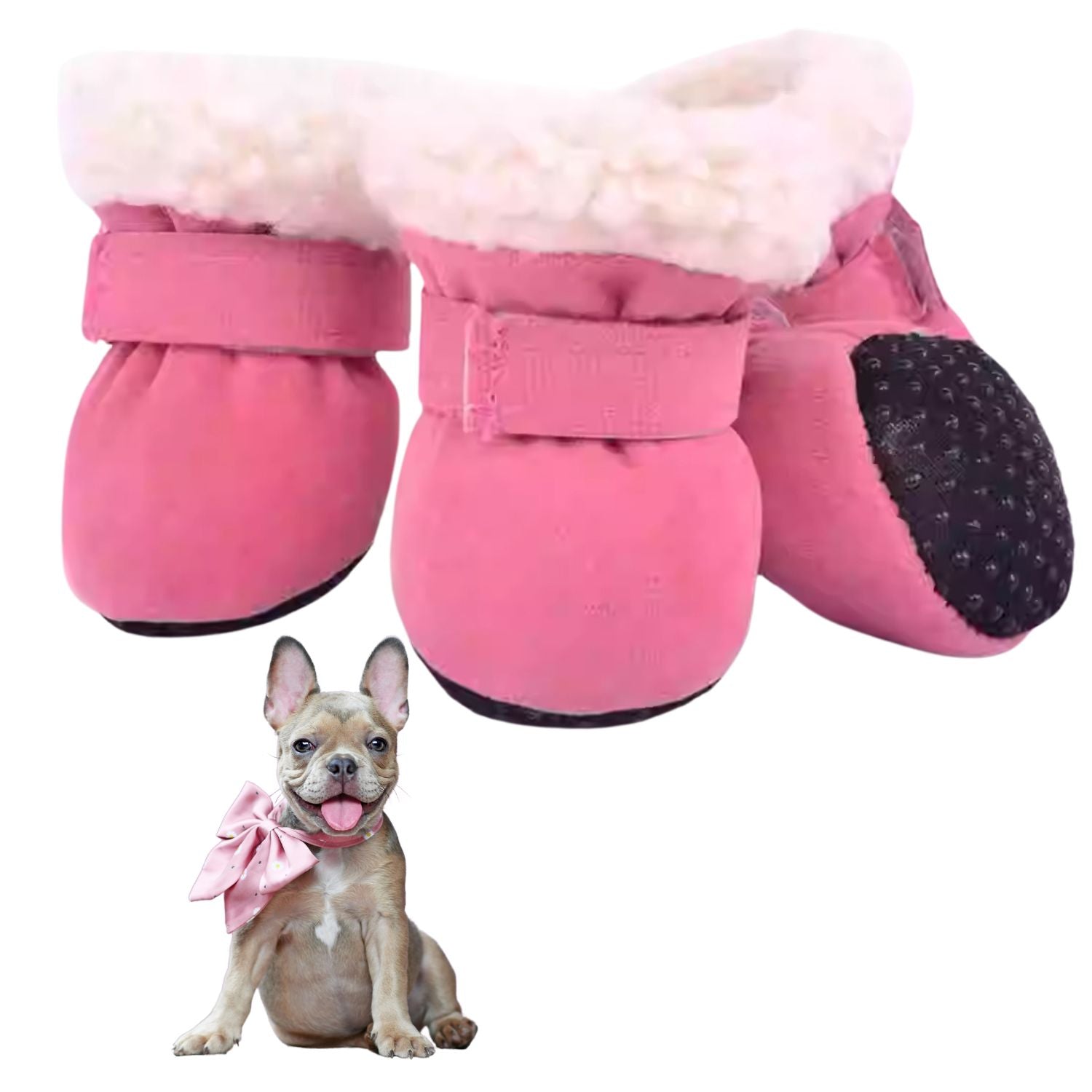 LuxePaw Soft Sole French Bulldog Booties – Stylish and Non-Slip