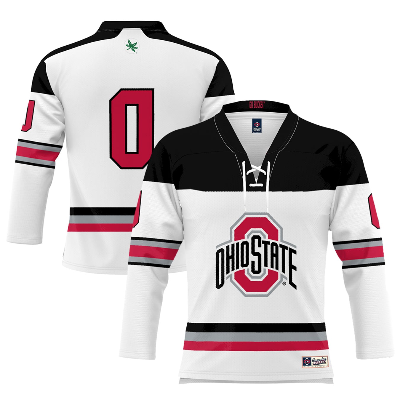 #0 Ohio State Buckeyes GameDay Greats Youth Women's Hockey Jersey - White