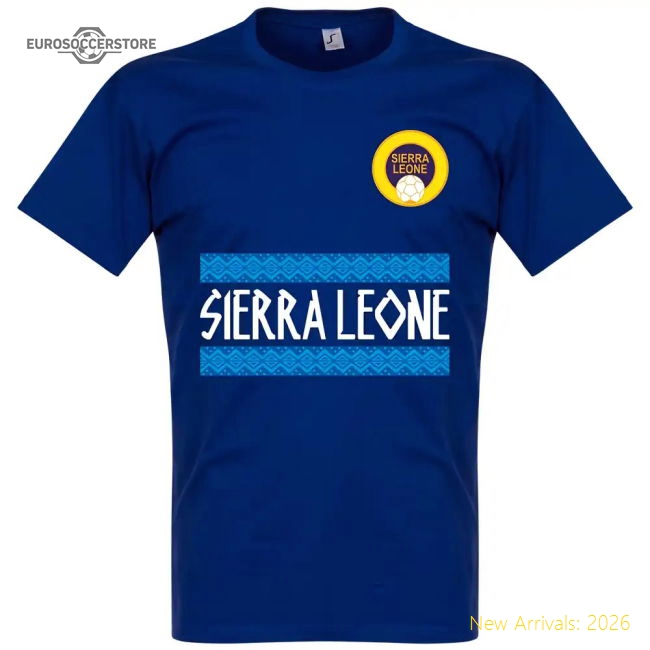 Sierra Leone Team T-shirt - Blue - Unbeatable Value - Fan Collection