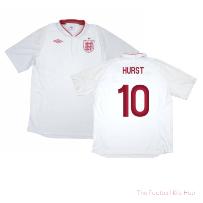 England 2012-13 Home Shirt (XL) (Good) (Hurst 10)