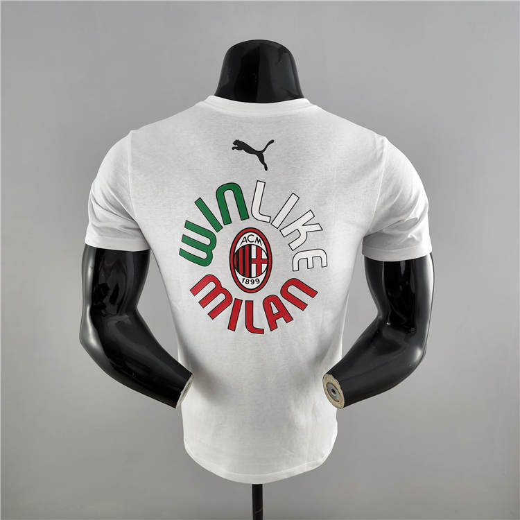 21-22 AC Milan Champion White T-Shirt - Official Replica 6707