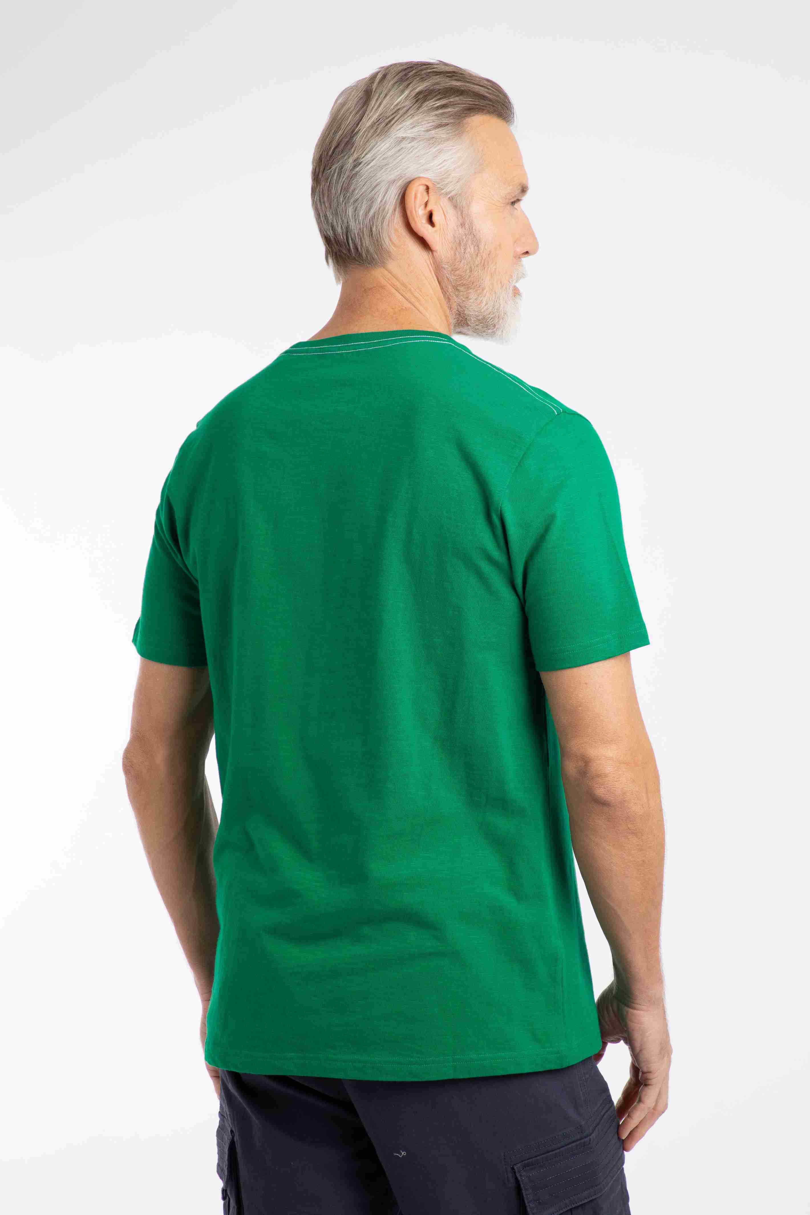 Cast Off Front Print Graphic T-Shirt Heritage Green
