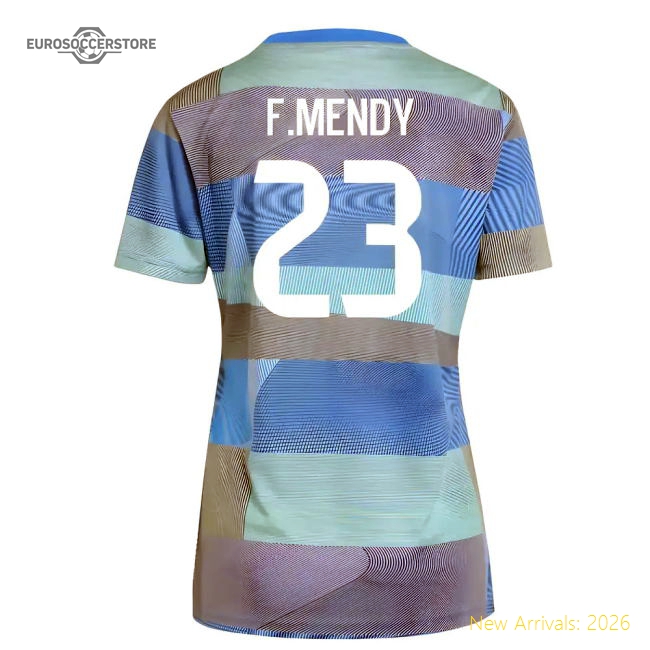 Match-Day 2025-2026 Real Madrid Pre-Match Shirt (Bluebird) - Womens (F.Mendy
