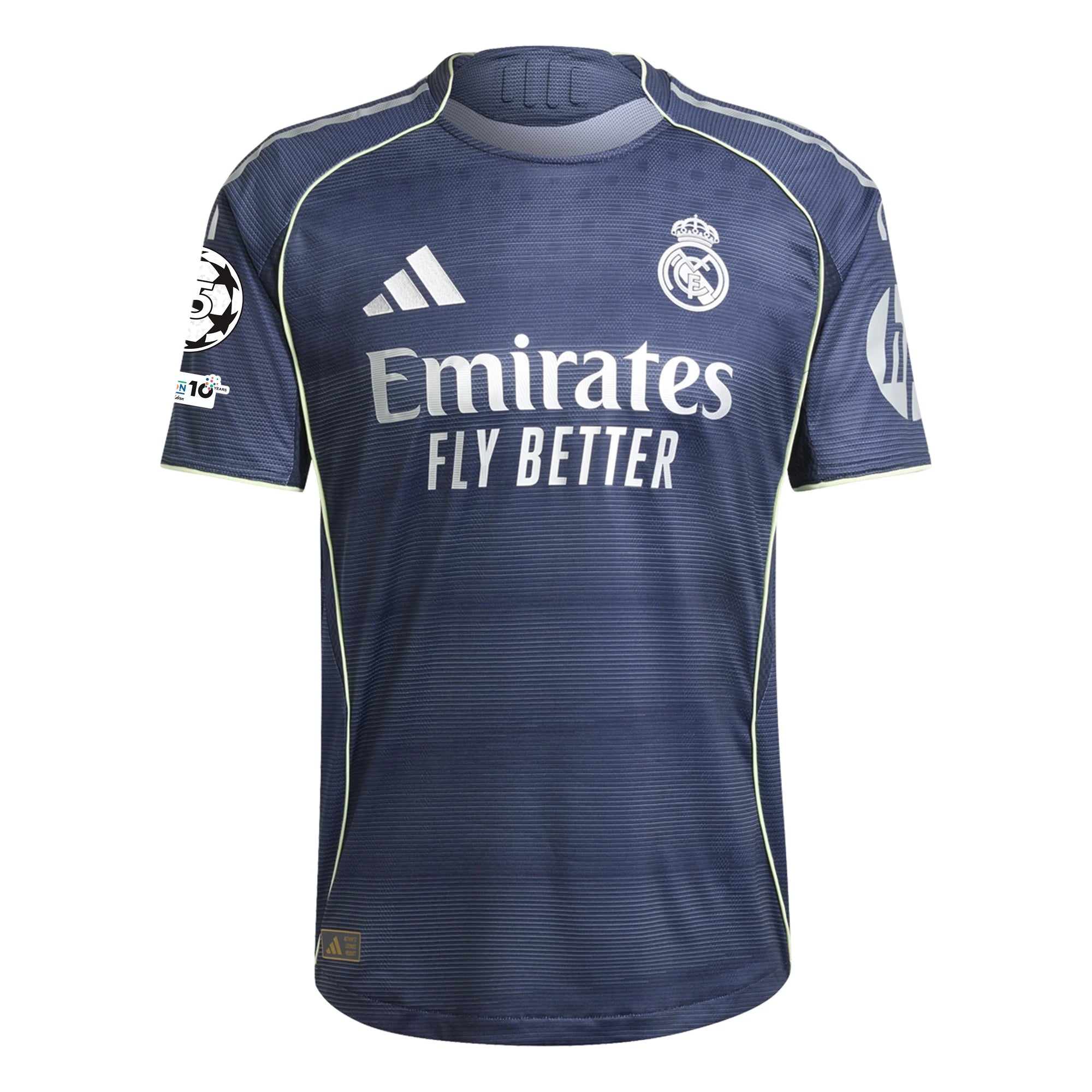Buy Federico Valverde Real Madrid Authentic Away Soccer Jersey 25/26 Champions League Legend Ink