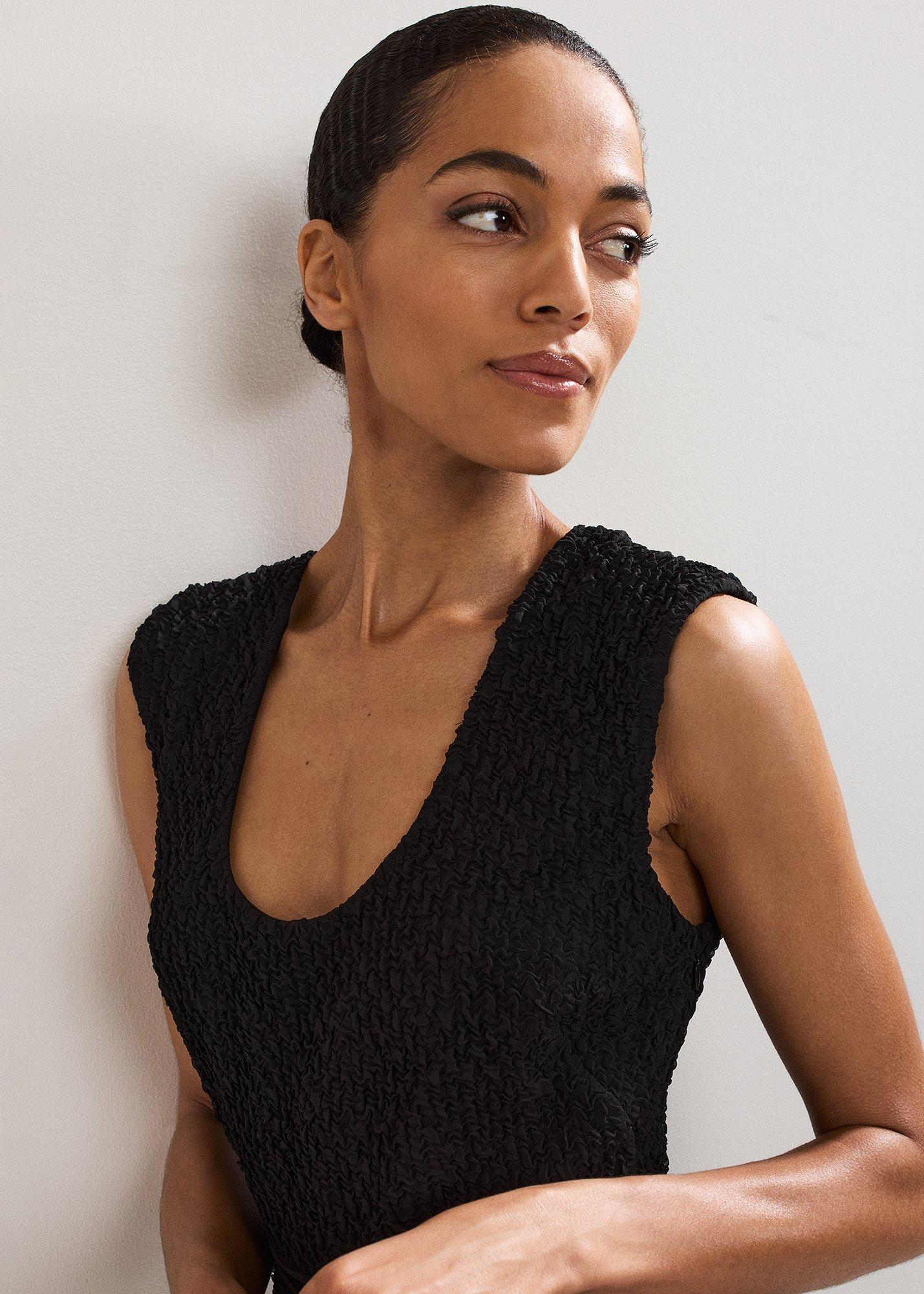Penelope Textured Midaxi Dress