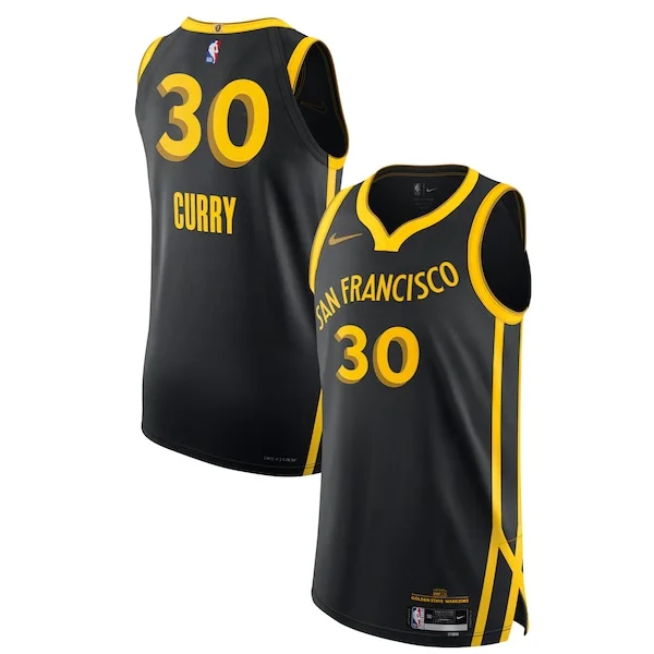 Elite Nike Stephen GSW NBA Jersey - Black - Official NBA Merchandise