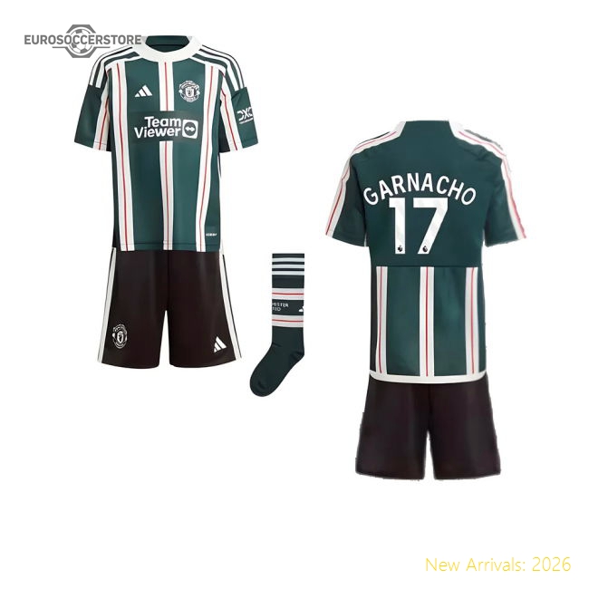 2023-2024 Man Utd Away Mini Kit (Garnacho 17) Fan Edition