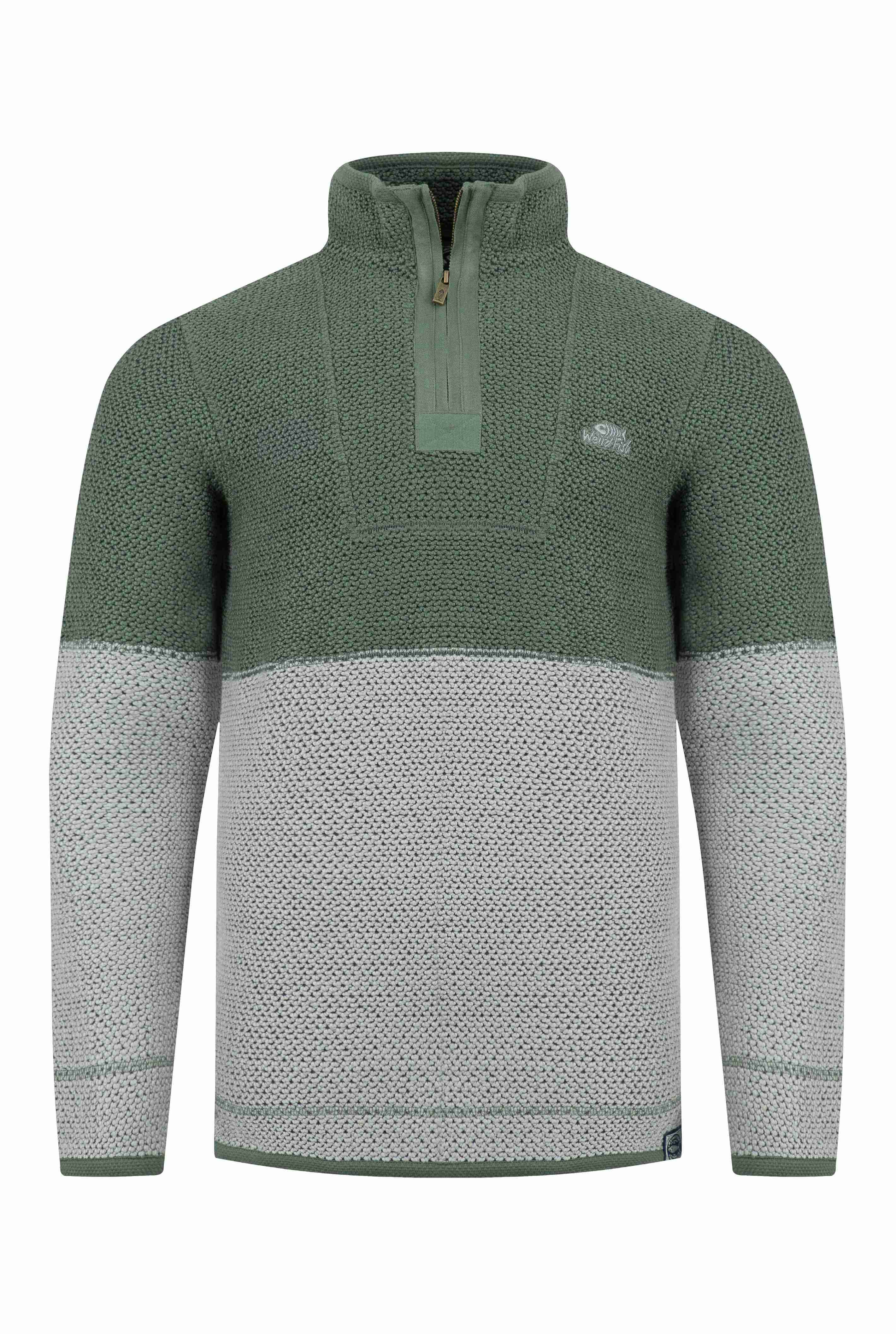 Kielder 1/4 Zip Limited Edition Macaroni Sweatshirt Limestone