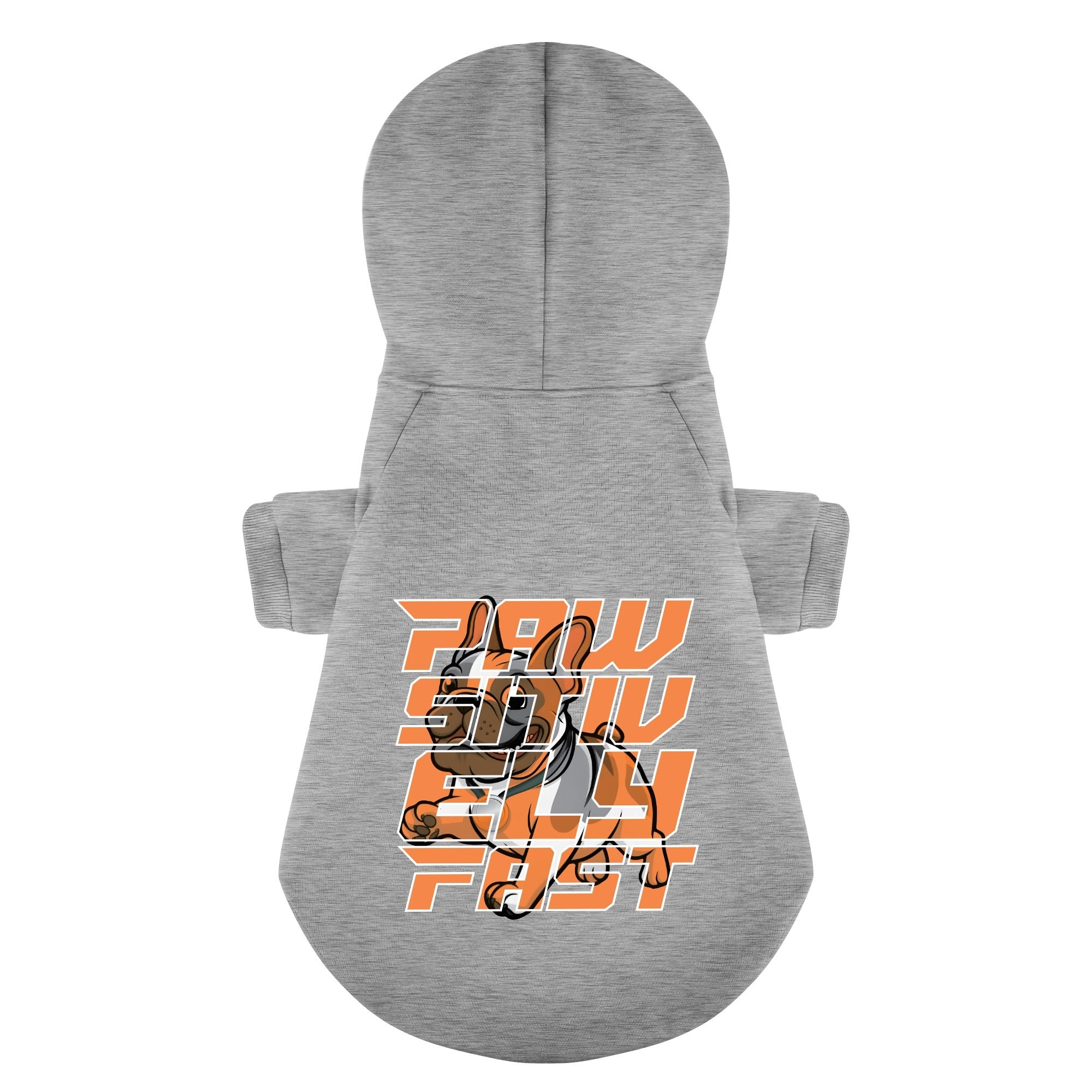 Pawsitively Fast - Casual Personalized French Bulldog Hoodies With Funny Quotes – Stylish, Cozy, And Premium 100% Cotton For Dog Lovers