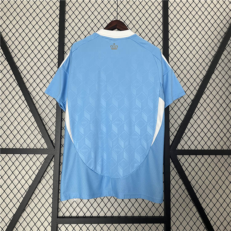 UEFA Euro 2024 Belgium Away Blue Football Shirt Soccer Jersey -