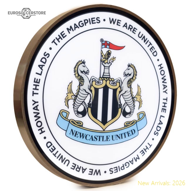 Newcastle United Fc 12 Inch Led Wall Light In Multiple Youth Sizes