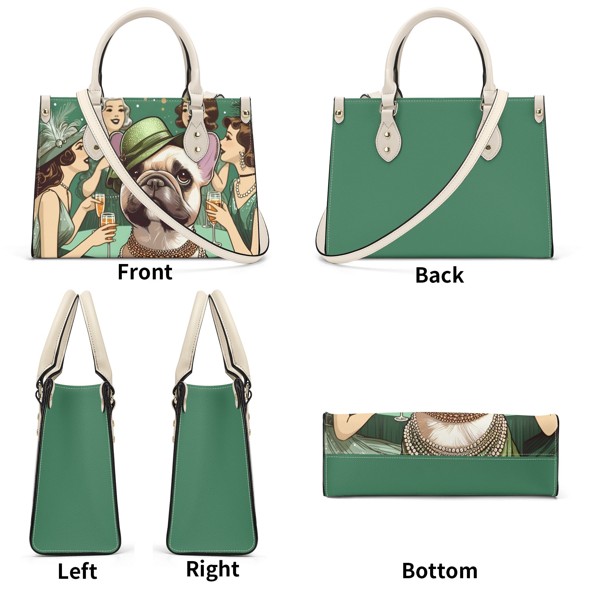 French Bulldog Lover Lady Luxury Women Handbag Gift For Dog Lovers