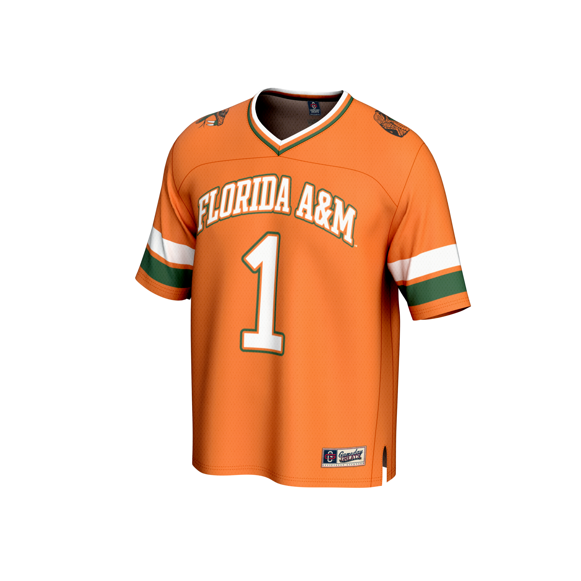 #1 Florida A&M Rattlers GameDay Greats Unisex Collegiate Football Fashion Jersey - Orange