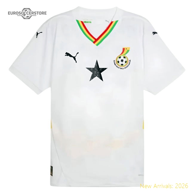 Ghana Essien 20242025 Home Authentic Shirt Quickdry Quickdry
