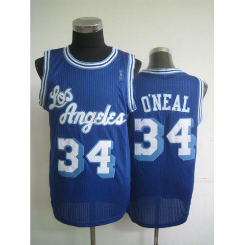 Blue Angeles Lakers #34 Lakers Jersey - Polyester Game Day Wear