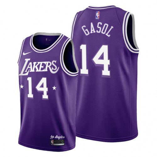 Purple LAL Angeles Lakers #14 Professional Jersey Basketball Jersey