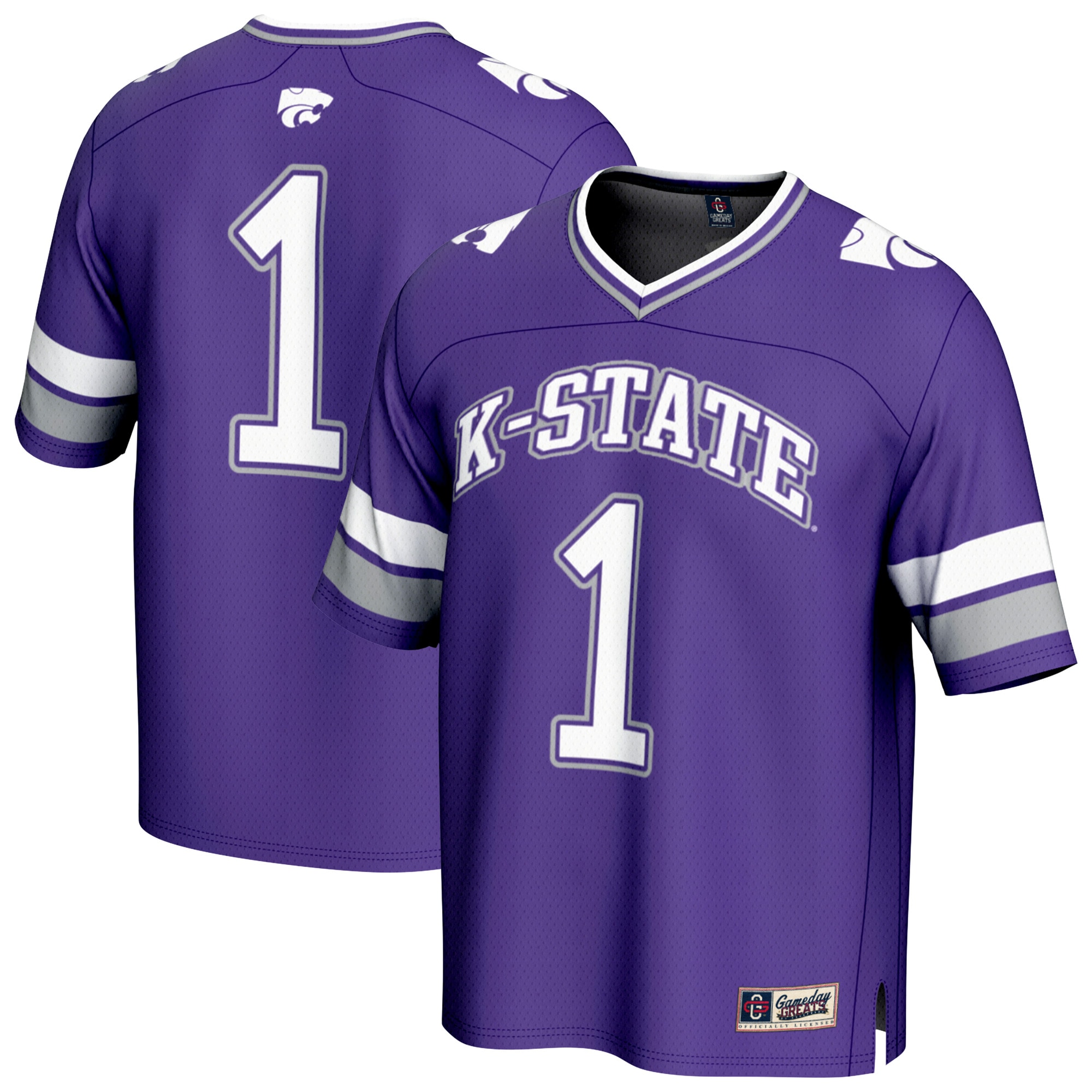 [NJP] Kansas State Wildcats GameDay Greats Lightweight Collegiate Football Fashion Jersey - Purple