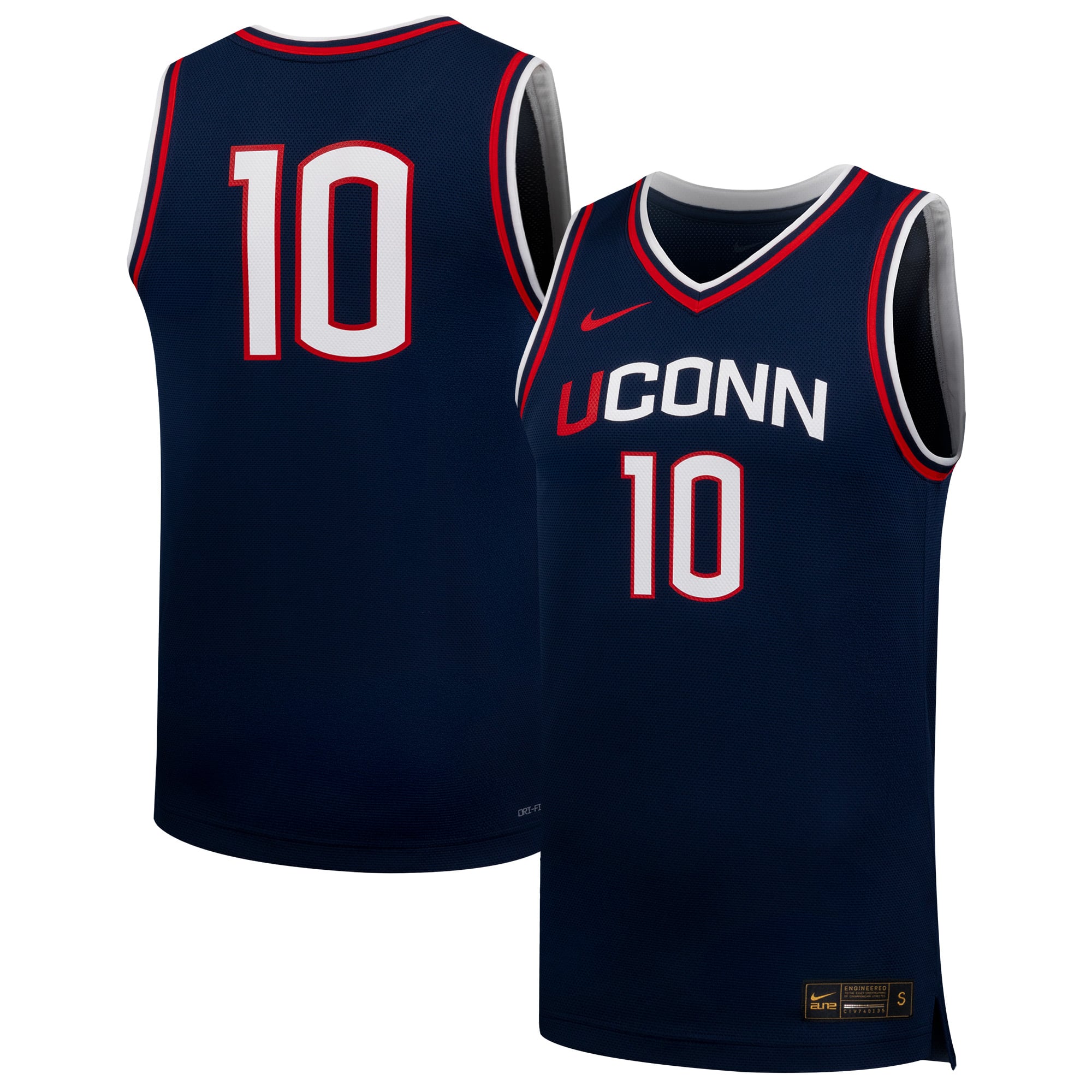 #10 UConn Huskies Nike Unisex Replica Basketball Jersey - Navy