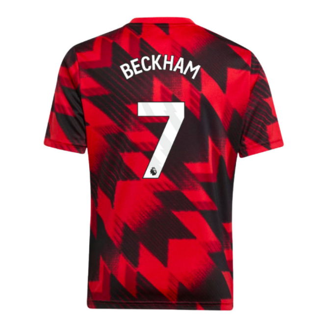 2025-2026 Man Utd Pre-Match Kit (Red) - Kids (Beckham 7)