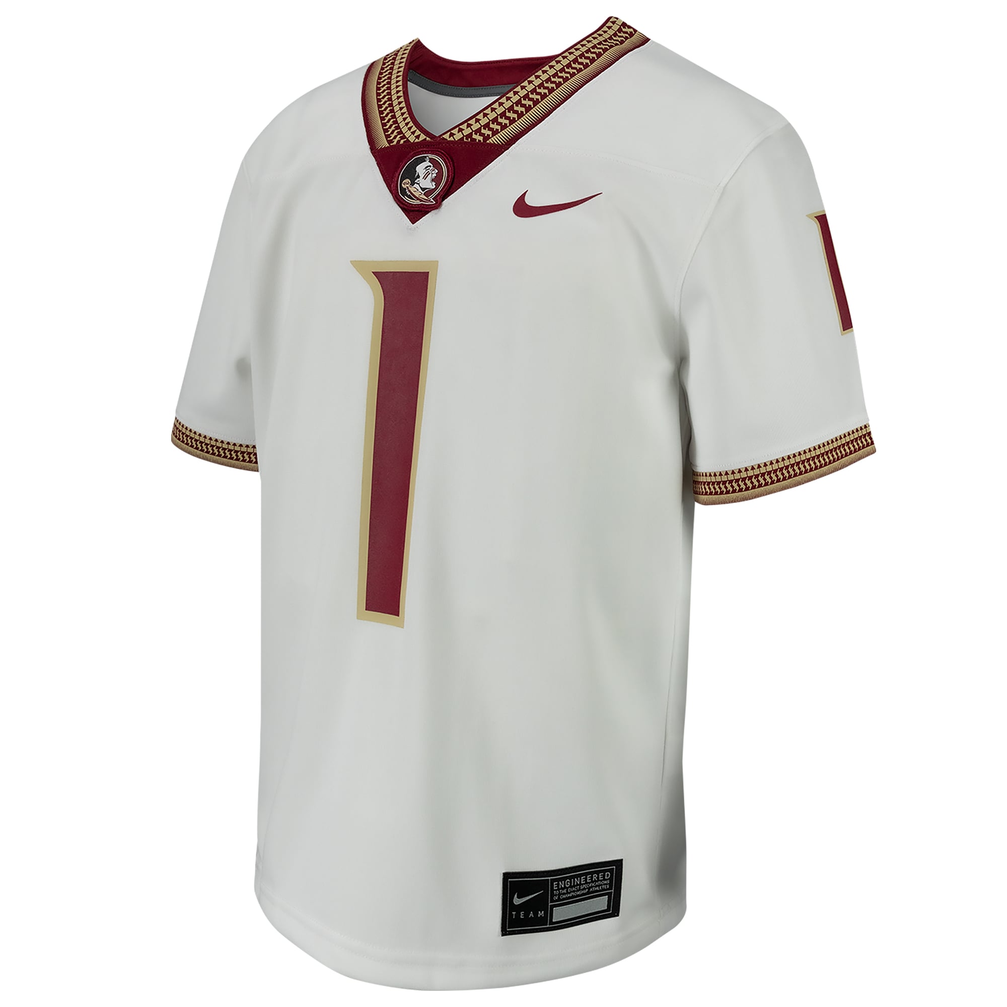 Youth # White Florida State Seminoles Football Game Jersey