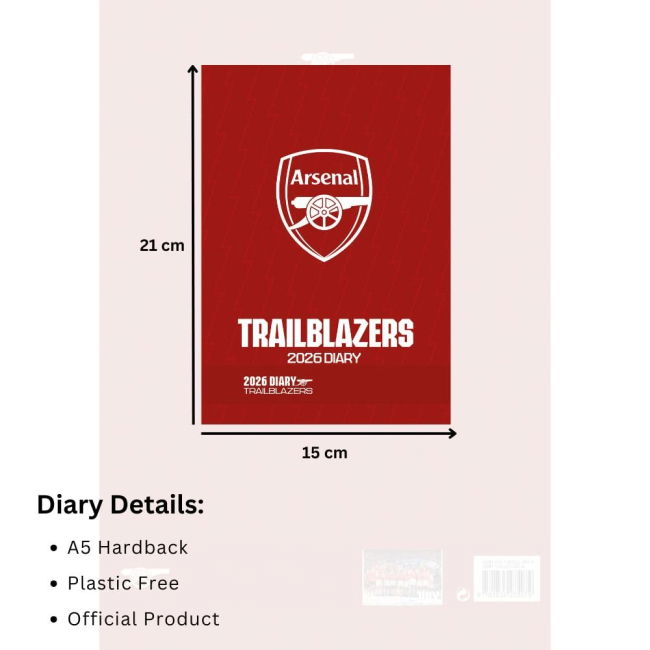 Diary 2026 Arsenal Historic Club Retro Jersey - 2025-2026