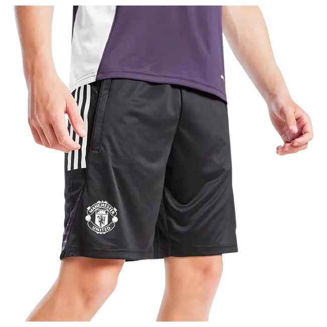2025-2026 Man Utd Training Shorts (Black) - Kids