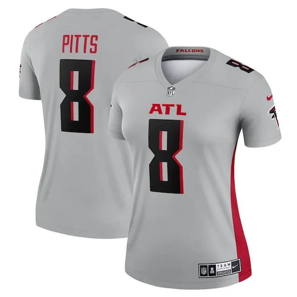 None Kyle Pitts  Jersey - Gray | NFL Player Jersey | NFL Football
