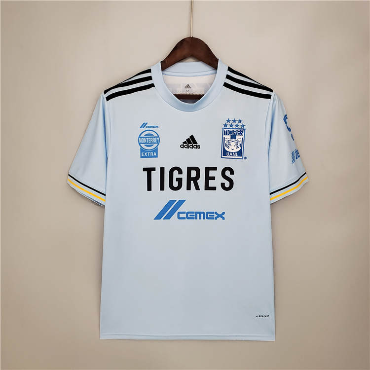 21-22 Tigres UANL Away Blue Soccer Jersey Football Shirt - Official