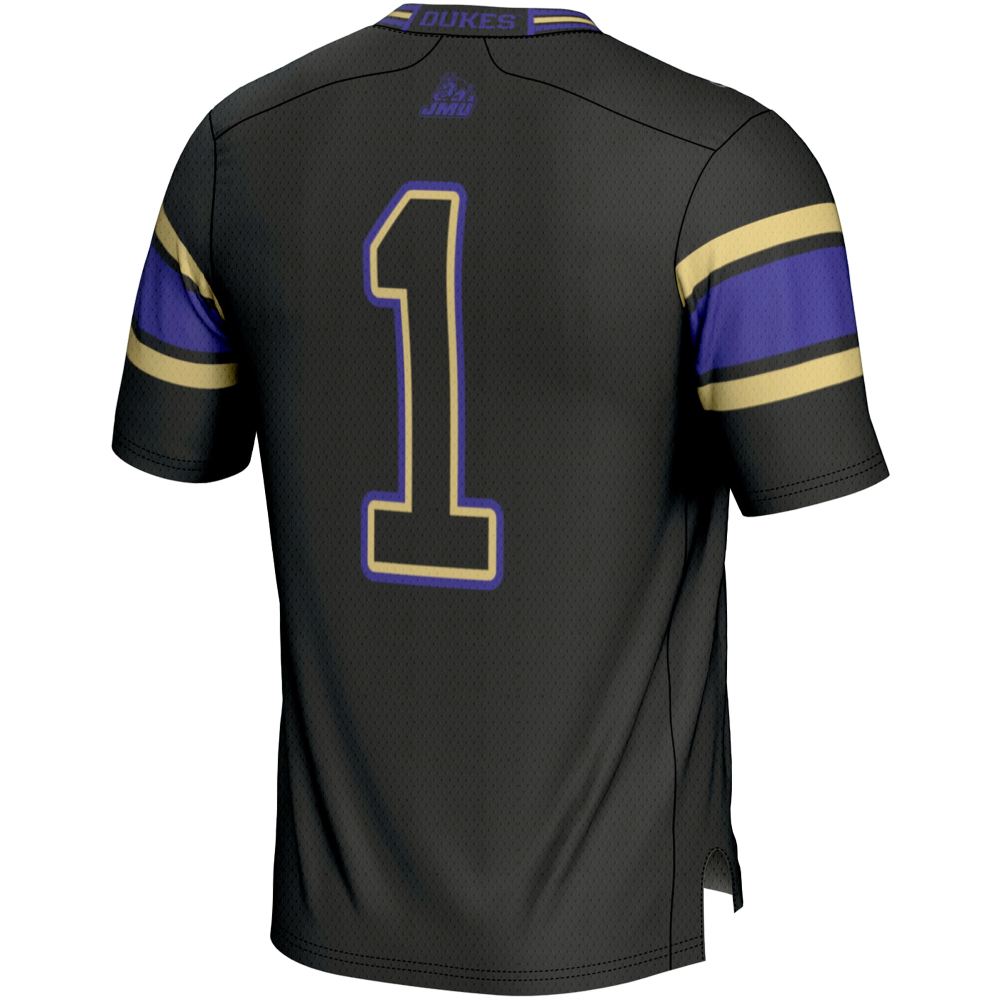 #1 James Madison Dukes GameDay Greats Youth Endzone Football Jersey - Black