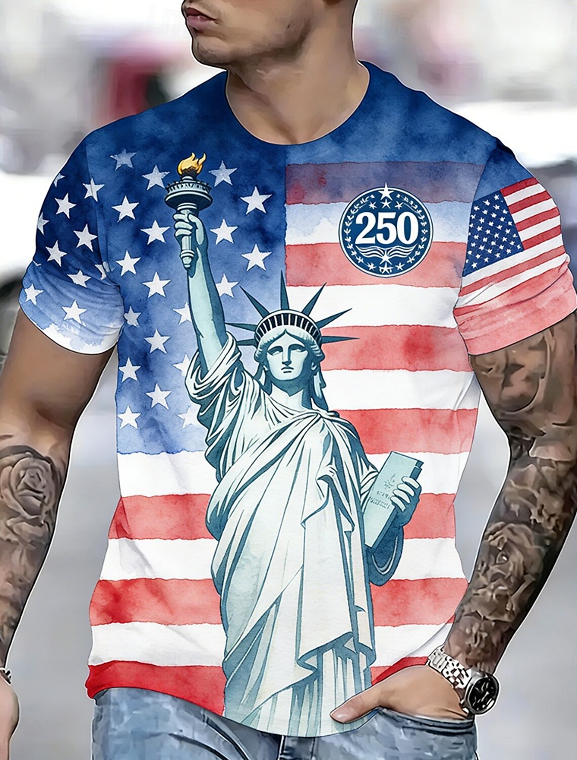 Independence Day Men's American US Flag Patriotic Fireworks Shirt Summer Shirt Button Up Shirt Short Sleeve Fashion Casual Holiday Summer Spring Turndown 3D Print Collared