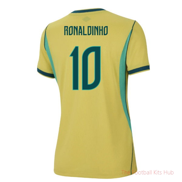 Performance Brazil 2026-2027 Home Shirt (Womens) (Ronaldinho 10)