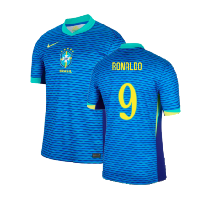 Brazil Soccer Team Fan Shirt - Adults Version (Ronaldo 9)