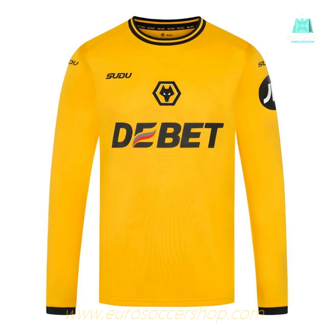 2024-2025 Wolves Long Sleeve Home Shirt