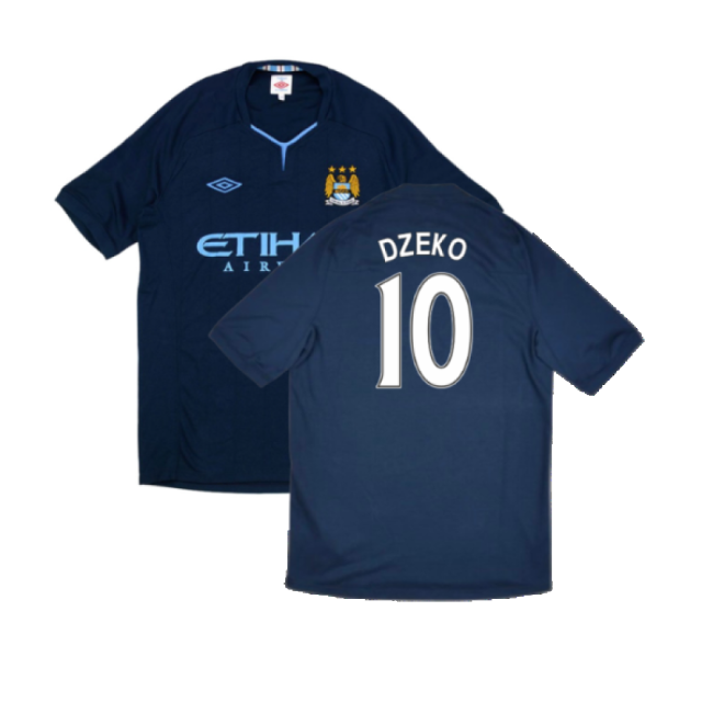 Manchester City 2010-11 Away Shirt ((Very Good) XL) (Dzeko 10) (Mat...
