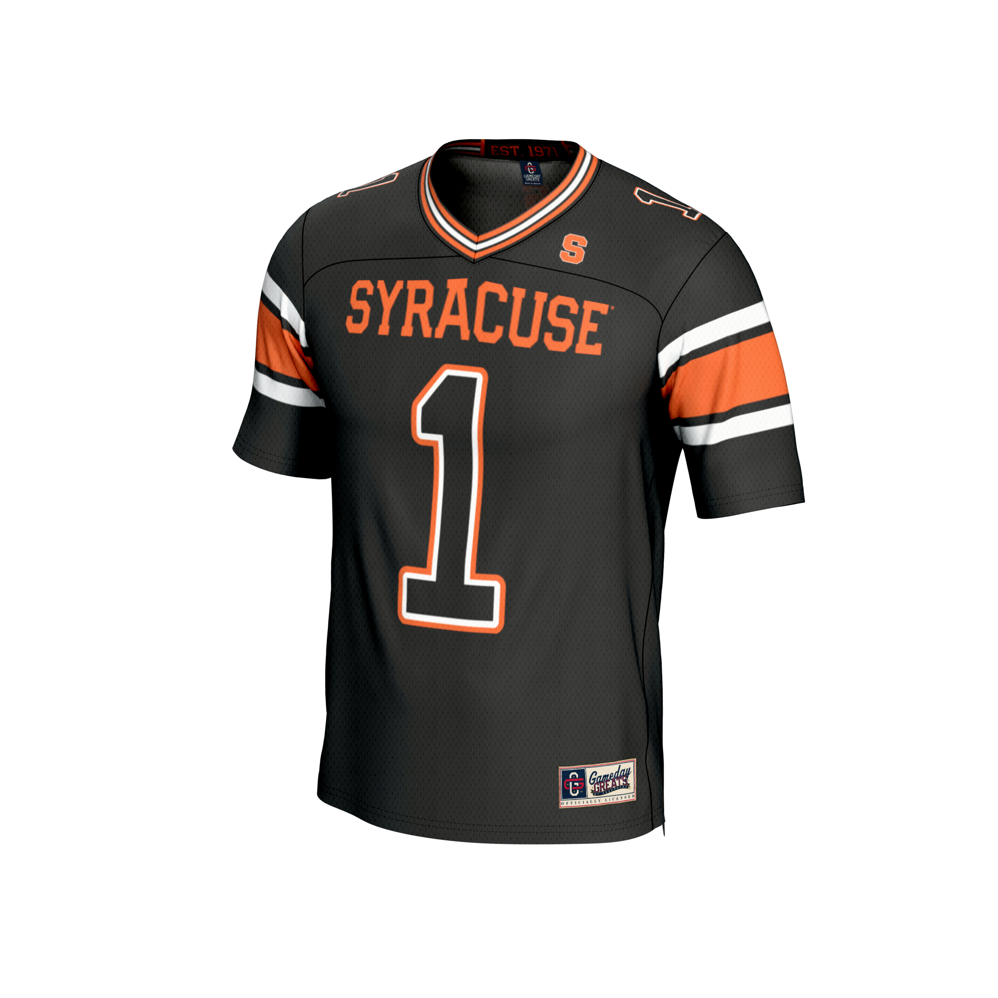 #1 Syracuse Orange GameDay Greats Youth Lightweight Collegiate Football Fashion Jersey - Black