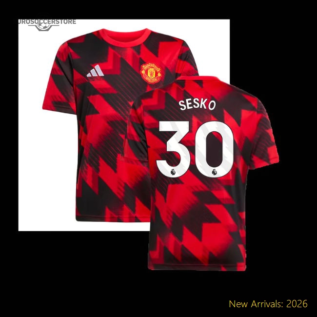 2025-2026 Man Utd Kids Gentle Sesko Jersey Drycell Lightweight