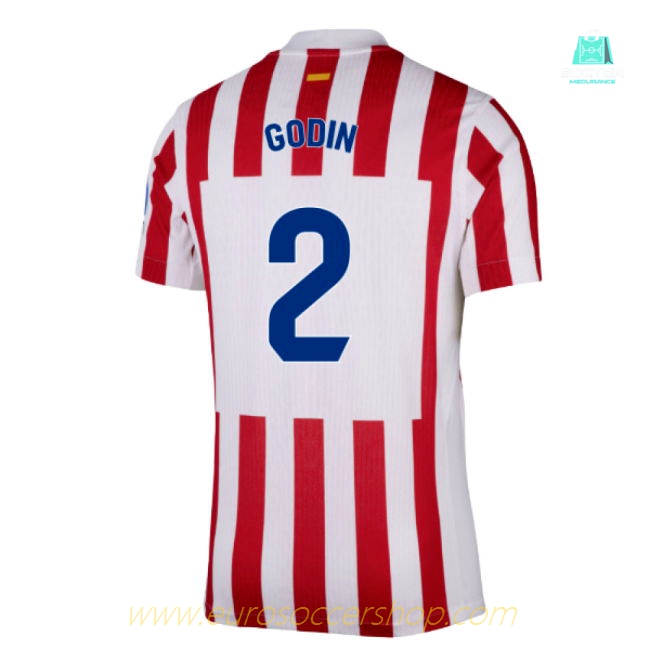 2025-2026 Atletico Madrid Home Authentic Shirt (Godin 2)