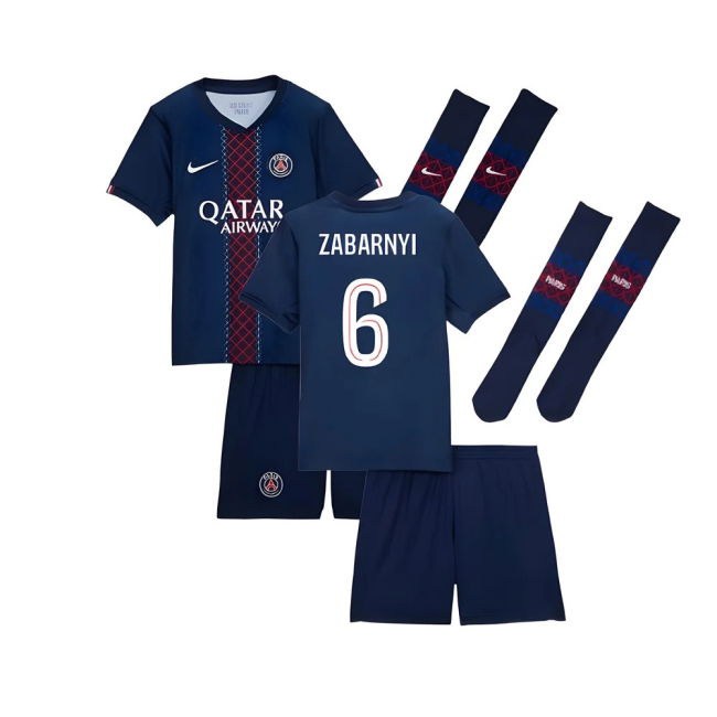 2025-2026 PSG Home Kit - Kids Lightweight Lightweight Stretch Fabric