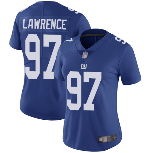 Authentic NFL Y G Giants #97 Dexter Lawrence Blue Limited Jersey