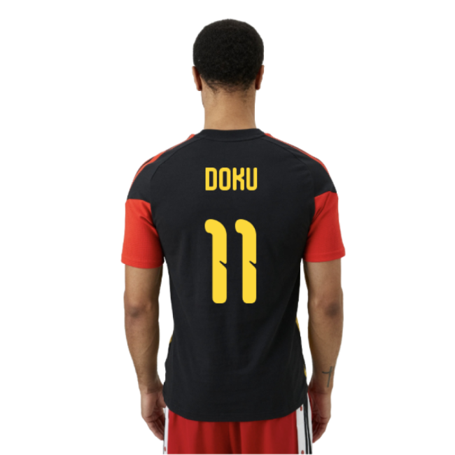 Official Belgium 2026-2027 Belgium Training Tee (Black) (Doku 11)