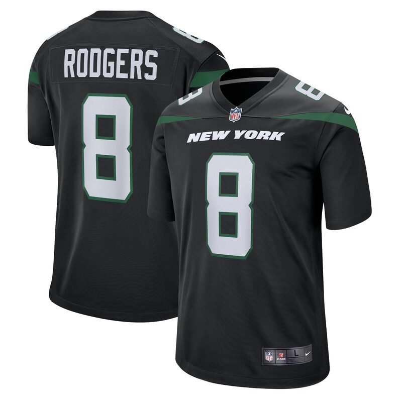 None Aaron Rodgers Team Captain NY Jets Game-Ready Jersey Football App
