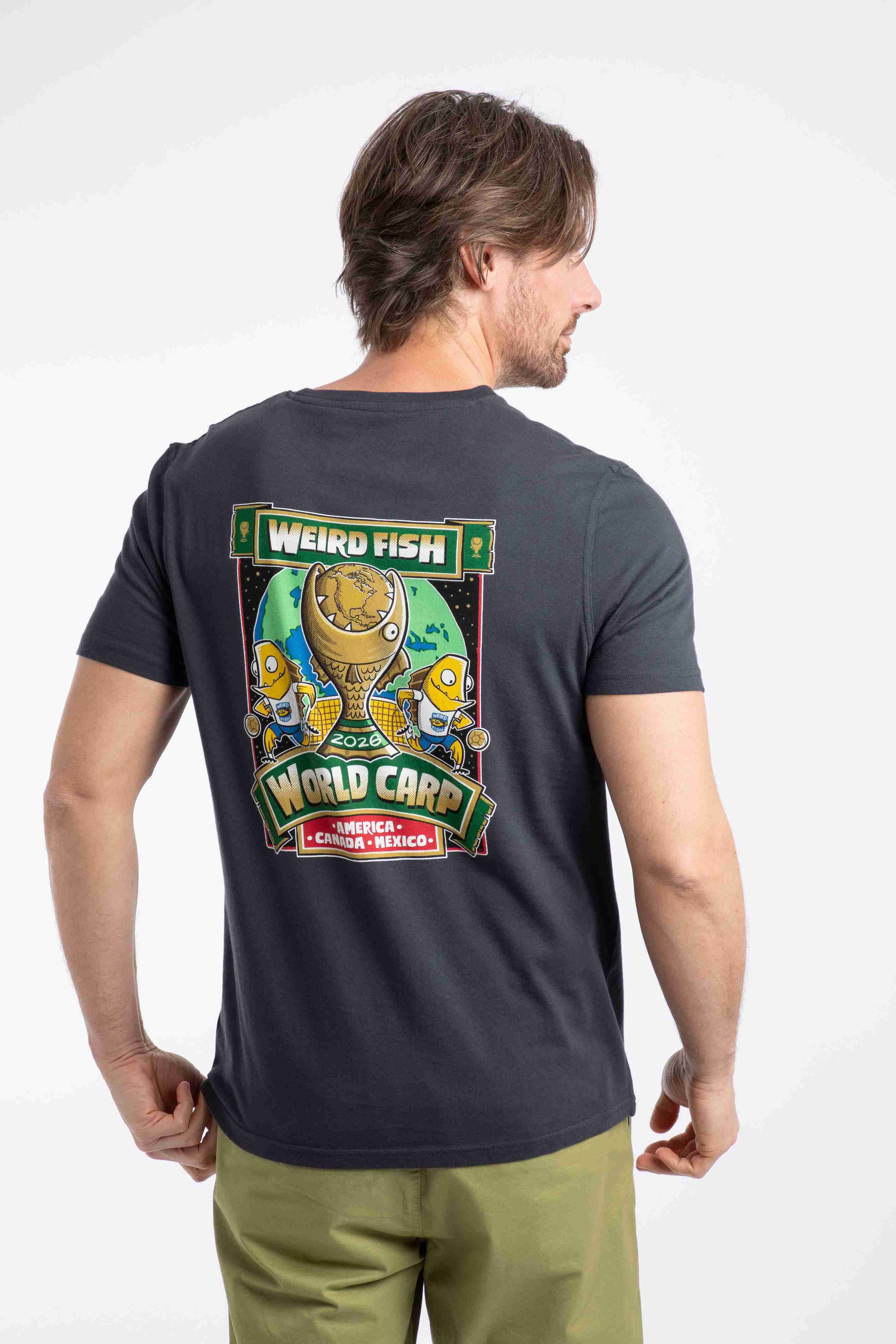 The World Carp 26 Back Print Artist T-Shirt Navy