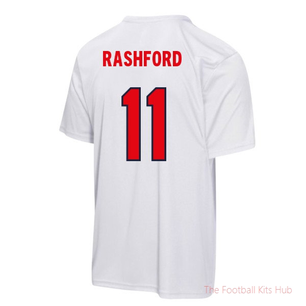England T-Shirt 2026 Rashford #11 Country Football Kit Team Jersey