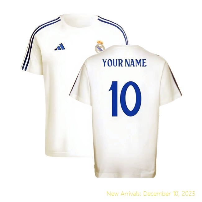 Durable 2024-2025 RM Real Madrid DNA Tee (White) (Your Name)