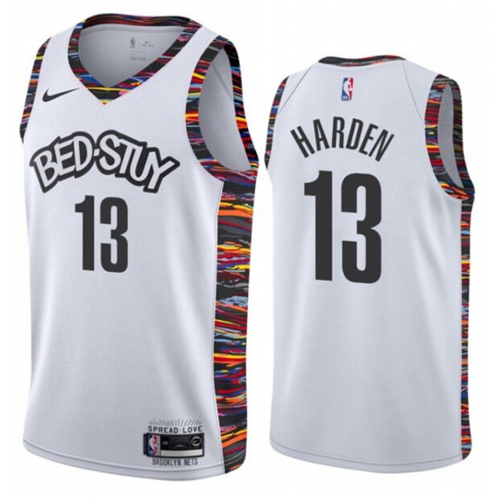 Durable Brooklyn Nets James Harden13 Jersey - White City Edition