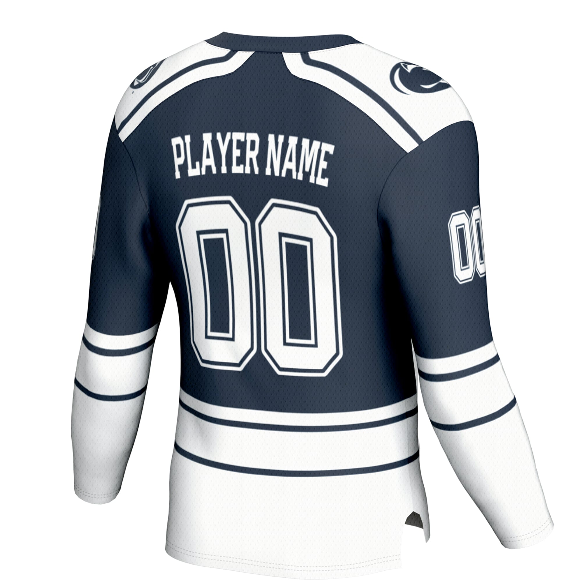 [NJP] Penn State Nittany Lions GameDay Greats Unisex NIL Pick-A-Player Men's Ice Hockey Fashion Jersey - Navy