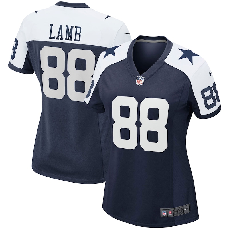 None CeeDee Lamb DAL Cowboys Retro Premium Material Jersey for NFL Fan