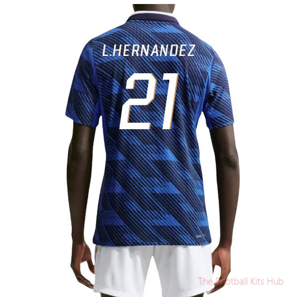 France Aero-Fit Match 2026-2027 Home Shirt (L.Hernandez 21)